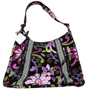 Vera Bradley Lisa B Carson Hobo Shoulder Bag Purple Punch NWT